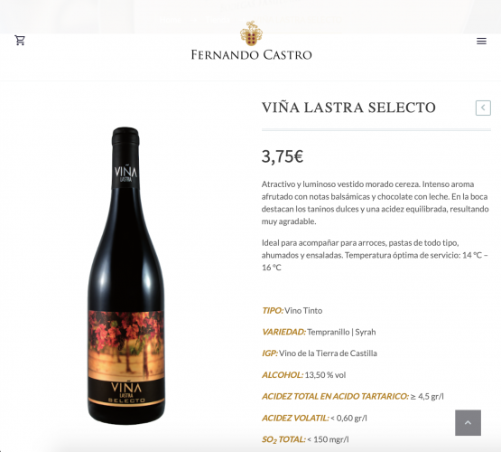 Web Bodegas Fernando Castro 4