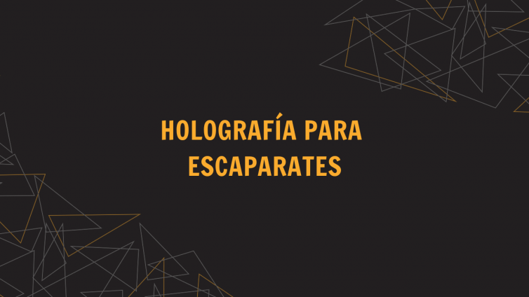 holografía en escaparates