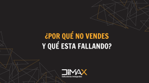 por que no vendes y que esta fallando