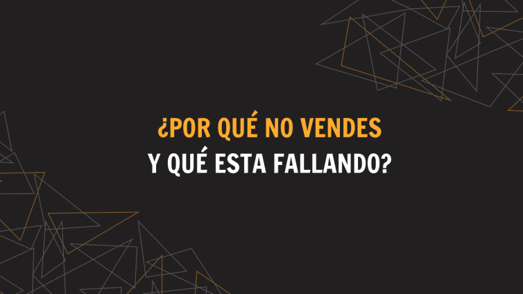 por que no vendes y que esta fallando